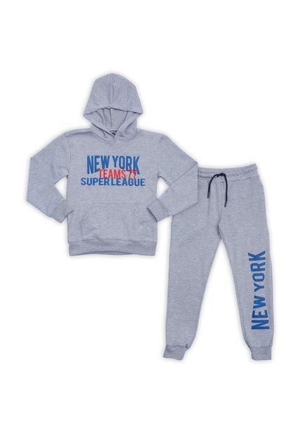 Conjunto Gris Bubblegummers Jordan Niño