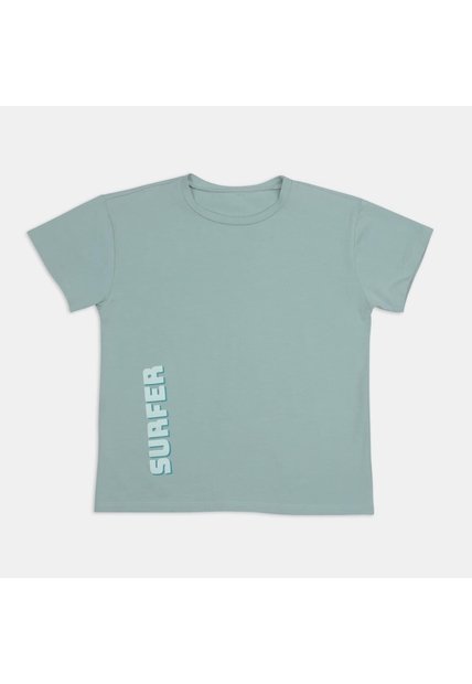 Camiseta Para Niño Bubblegummers Verde Menta Ordenador
