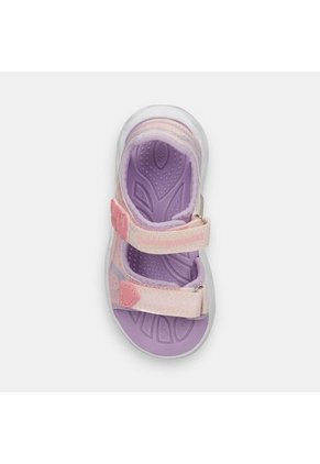 Sandalias Con Luces Infantil Para Niña Bubblegummers Morado Ursula Drum 26-29