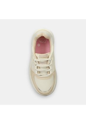 Tenis Con Luces Infantil Para Niña Bubblegummers Blanco Ultramar 22-25