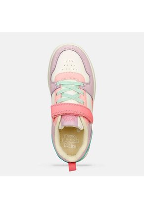 Tenis Con Luces Infantil Para Niña Bubblegummers Blanco Ultramar 22-25