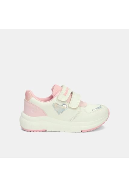 Tenis Infantil Para Niña Bubblegummers Blanco Talita Jogging Bg 26-29