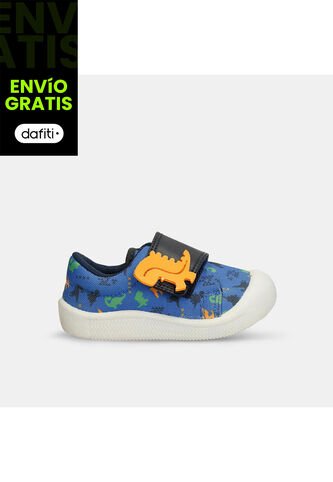 Tenis Bebé Para Niño Bubblegummers Azul-Verde Serafin Bubblegummers
