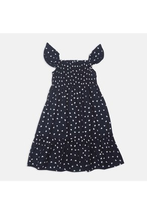Vestido  Para Niña  Azul Oliva