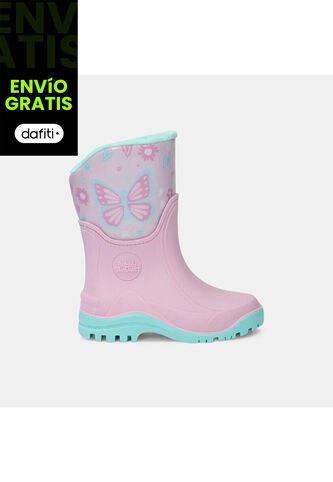 Bota De Lluvia Para Niña Bubblegummers Cereza Ursula Bubblegummers