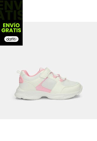 Tenis Para Niña Bubblegummers Blanco Tormenta Bolt Bubblegummers