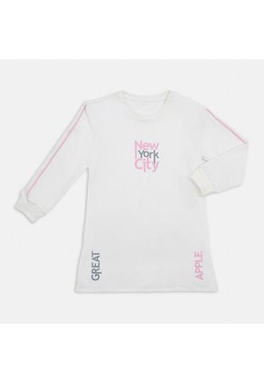 Vestido Para Niña Bubblegummers Crema-Rosado Jana