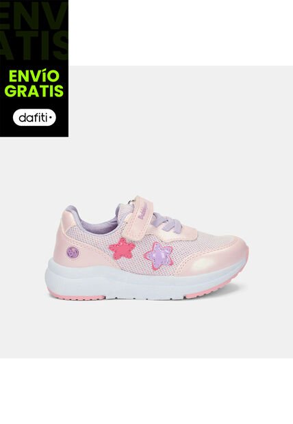 Tenis Para Niña Bubblegummers Morado Trensy Jogging Bg