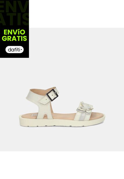 Sandalia Para Niña Bubblegummers Gris Tindra