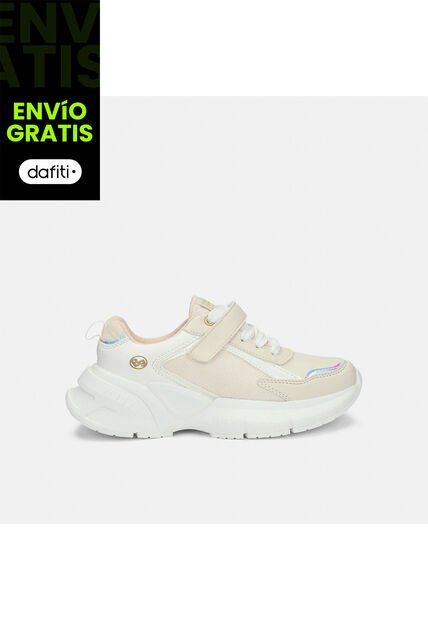 Tenis Para Niña Bubblegummers Beige Tempa Gema