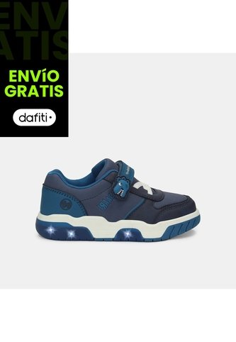 Tenis Con Luces Para Niño Bubblegummers Gris Gunter First Step Boys 1 + Bubblegummers