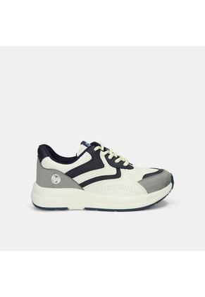 Tenis Infantil Para Niño Bubblegummers Blanco Sumir