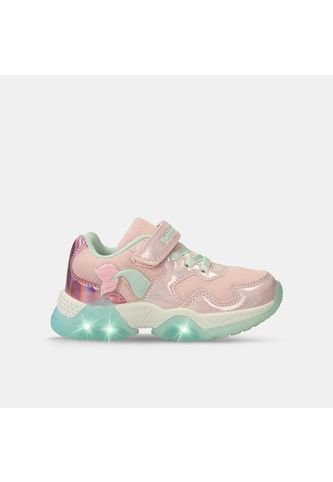 Tenis Con Luces Infantil Para Niña Bubblegummers Multicolor Tuna Alpha Light 22-25 Bubblegummers