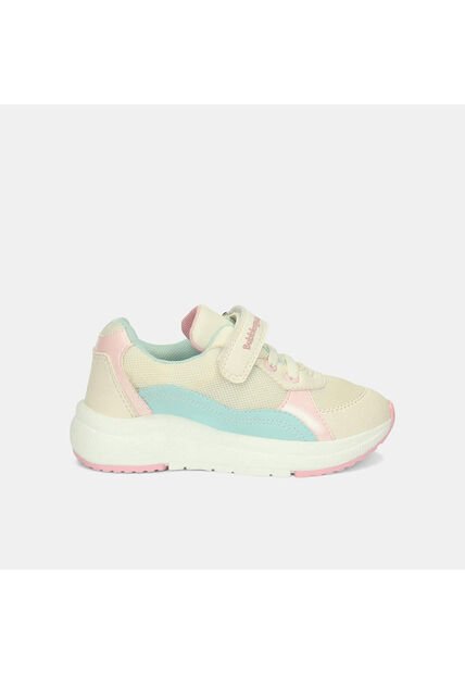 Tenis Con Luces Infantil Para Niña Bubblegummers Blanco Ultramar 22-25