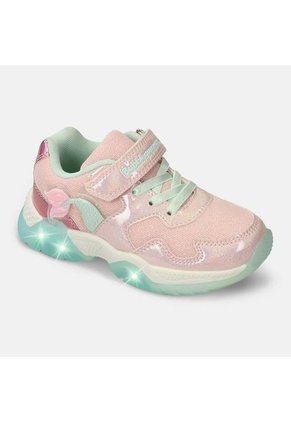 Tenis Con Luces Infantil Para Niña Bubblegummers Multicolor Tuna Alpha Light 22-25