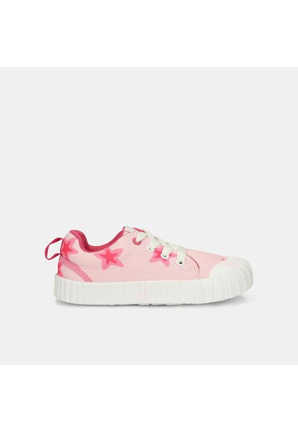 Tenis Con Luces Infantil Para Niña Bubblegummers Blanco Ultramar 22-25