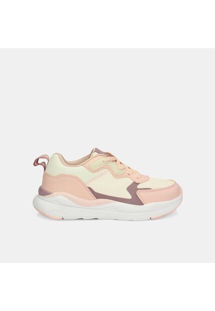 Tenis Con Luces Infantil Para Niña Bubblegummers Blanco Ultramar 22-25