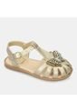 Sandalias Infantil Para Niña Bubblegummers Dorado Shantel 22-25 de Bubblegummers