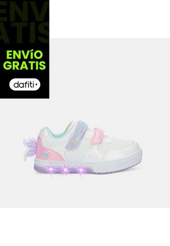 Tenis Con Luces Para Niña Bubblegummers Multicolor Neon Bubblegummers