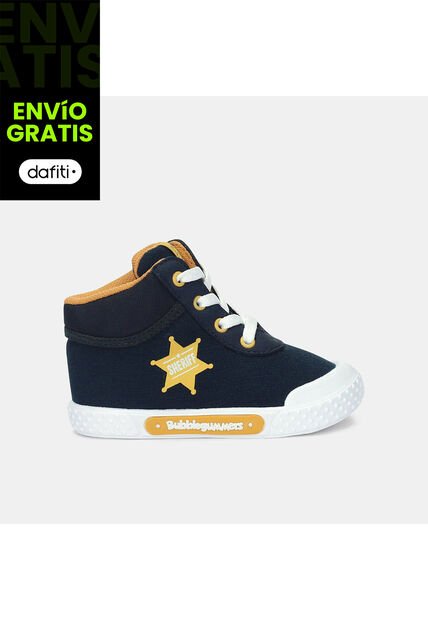 Tenis Bebé Para Niño Bubblegummers Negro-Miel Salmon