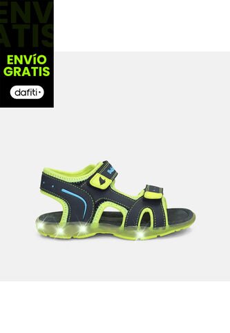 Sandalia Infantil  Para Niño Bubblegummers/Disney Negro Nailon L  6Mickey 22-25 Bubblegummers