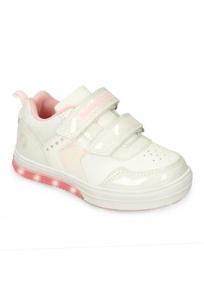 Tenis Con Luces Infantil Para Niña Bubblegummers Blanco Ultramar 22-25
