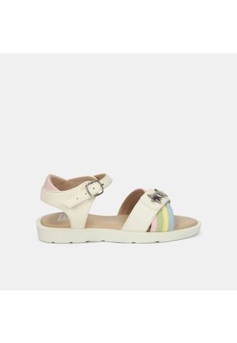 Sandalia Para Niña Bubblegummers Blanco Tais Bubblegummers