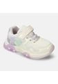 Tenis Con Luces Infantil Para Niña Bubblegummers Blanco Tuna Alpha Light 22-25 de Bubblegummers