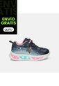 Tenis Con Luces Para Niña Bubblegummers Violeta Universal Demian de Bubblegummers