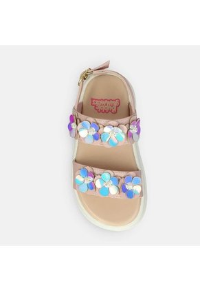 Sandalias Infantil Para Niña Bubblegummers Rosado Sitney 22-25