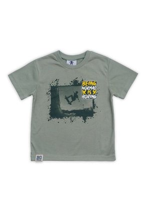 Camisetas Pack X 2 Verde-Beige Bubblegummers Joel Niño