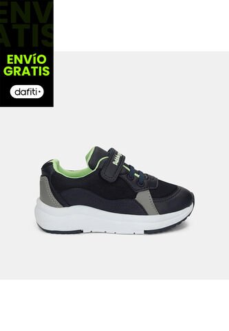 Tenis Infantil Para Niño Bubblegummers Azul Tobias 22-25 Bubblegummers