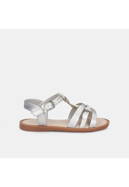 Sandalias Para Niña Bubblegummers Gris Mary First Step Girls 1 +