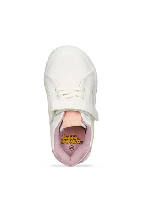 Tenis Casuales Blanco-Lila Bubblegummers Rima Niña