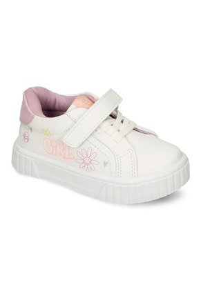 Tenis Casuales Blanco-Lila Bubblegummers Rima Niña