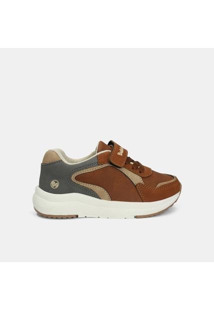 Tenis Infantil Para Niño Bubblegummers Café Theon Jogging Bg 26-29