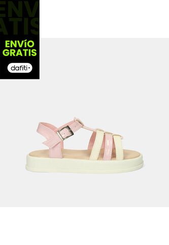 Sandalia Infantil Para Niña Bubblegummers Blanco Bubblegummers