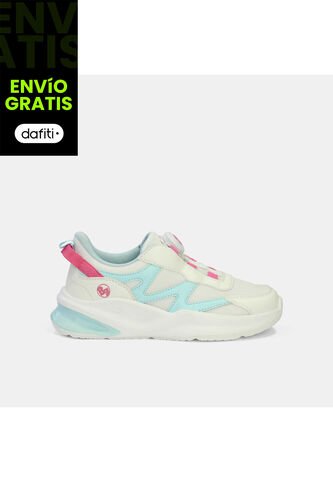 Tenis Junior Para Niña Bubblegummers Blanco Tarian Dynamic 30-33 Bubblegummers