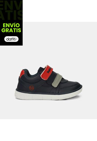 Tenis Infantil Para Niño Bubblegummers Azul Trazo Bubblegummers