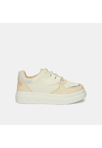 Tenis Con Luces Infantil Para Niña Bubblegummers Blanco Ultramar 22-25 Bubblegummers