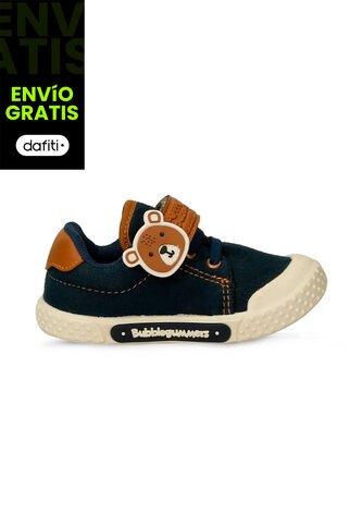 Tenis Bebé Para Niño Bubblegummers Azul-Miel Pato Bubblegummers