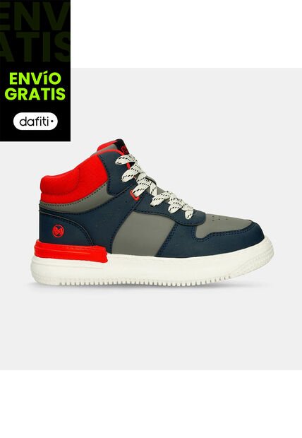 Botas Infantil Para Niño Bubblegummers Gris-Azul Sincero