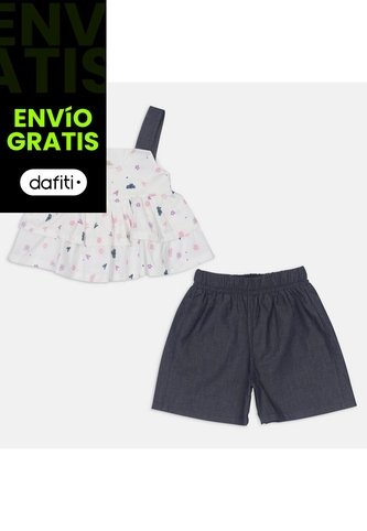 Vestido Para Niña Bubblegummers Azul Jolly Bubblegummers