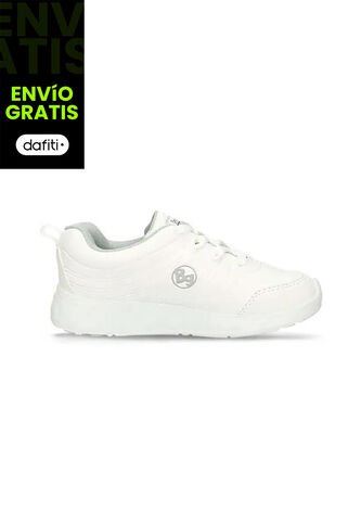 Tenis Escolares Para Niños Bubblegummers Blanco Jalapeño Bubblegummers