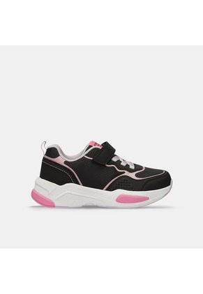 Tenis Infantil Para Niña Bubblegummers Negro Toronja Austin 26-29