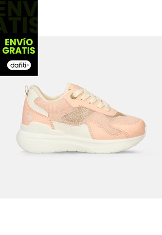 Tenis Infantil Para Niña Bubblegummers Rosado Samy Bubblegummers