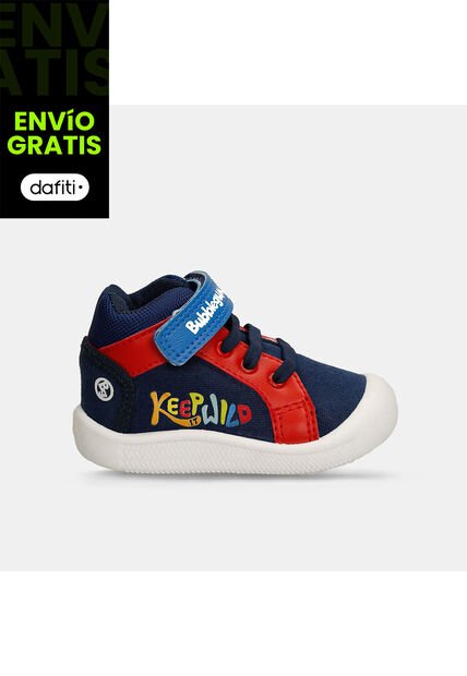 Tenis Bebé Para Niño Bubblegummers Azul-Rojo Spedy