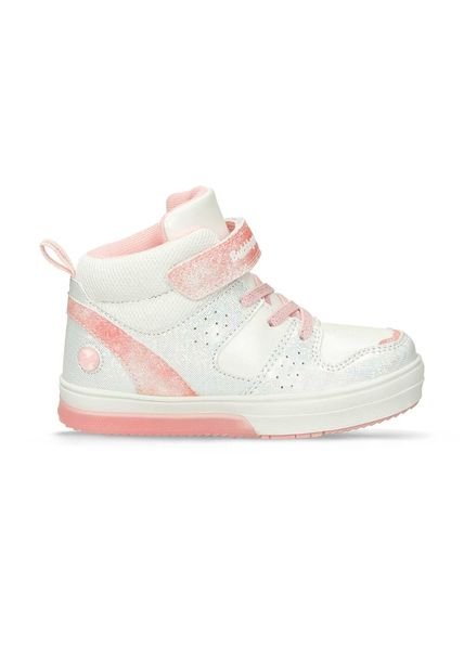 Tenis Casuales Blanco-Rosado Bubblegummers Quintanilla Niña