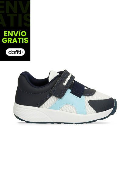 Tenis Bebé Para Niño Bubblegummers Blanco-Azul Raiden
