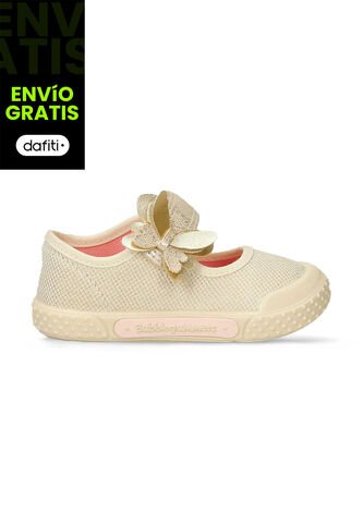 Tenis Bebé Para Niña Bubblegummers Champaña- Quilla Bubblegummers